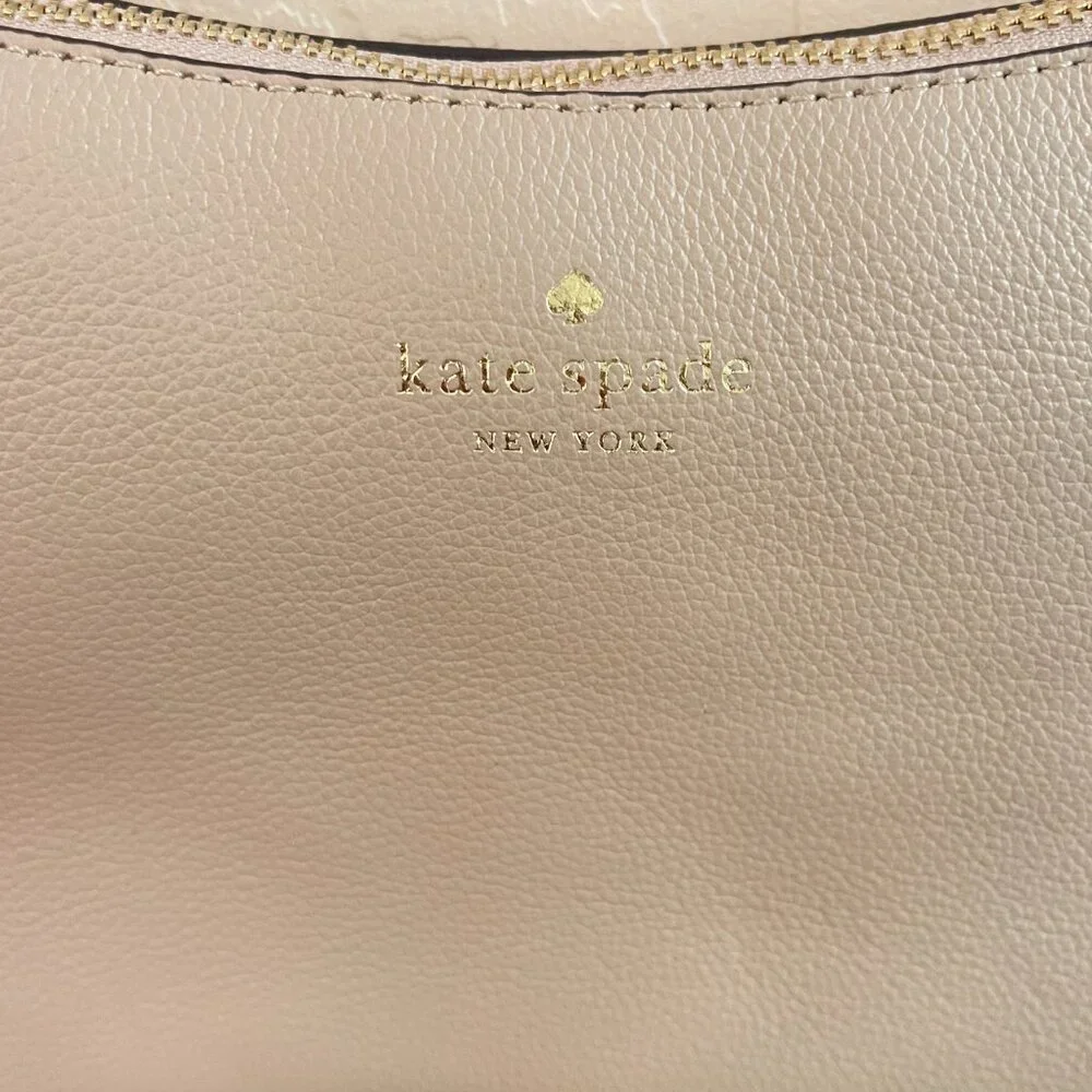 New Kate Spade Bailey Crossbody Bag Warm Beige Leather NWT